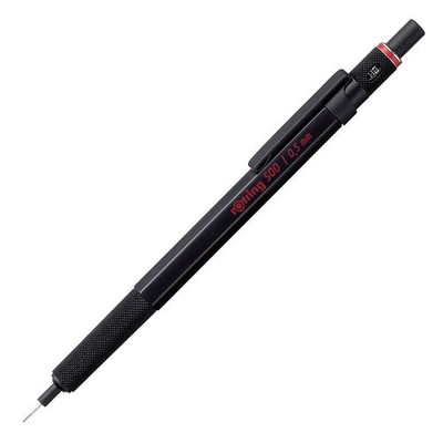 Rotring 500 Drafting Pencil - 0.5 mm 1 Count (Pack of 1), Black 
