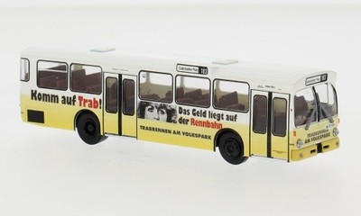 Brekina 50811 - 1/87 Mercedes O 305 Stadtbus, 1972, HHA - Trabrennbahn - Neu