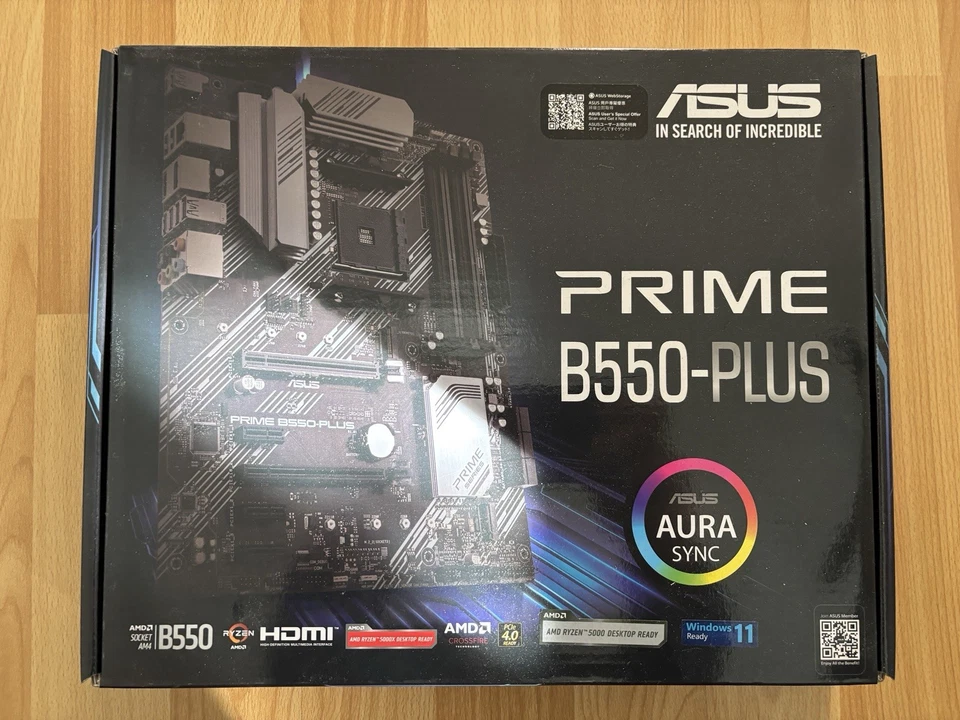 ASUS Prime B550-PLUS Sockel AM4 AMD ATX mit Rechnung