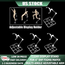 Universal Clear Action Figure Stand For 1/144 1/100 6" Toy Display Support Hold