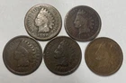 1890 1894 1898 1900 1906 Indian Head Cent Lot of 5