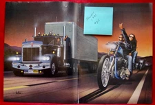 Easyriders Magazine David Mann Centerfold only #211 January 1991 Near Mint Cond