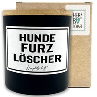 "Duftkerze Mit Spruch \"HundefurzlöScher\" Mit Bambusdeckel"