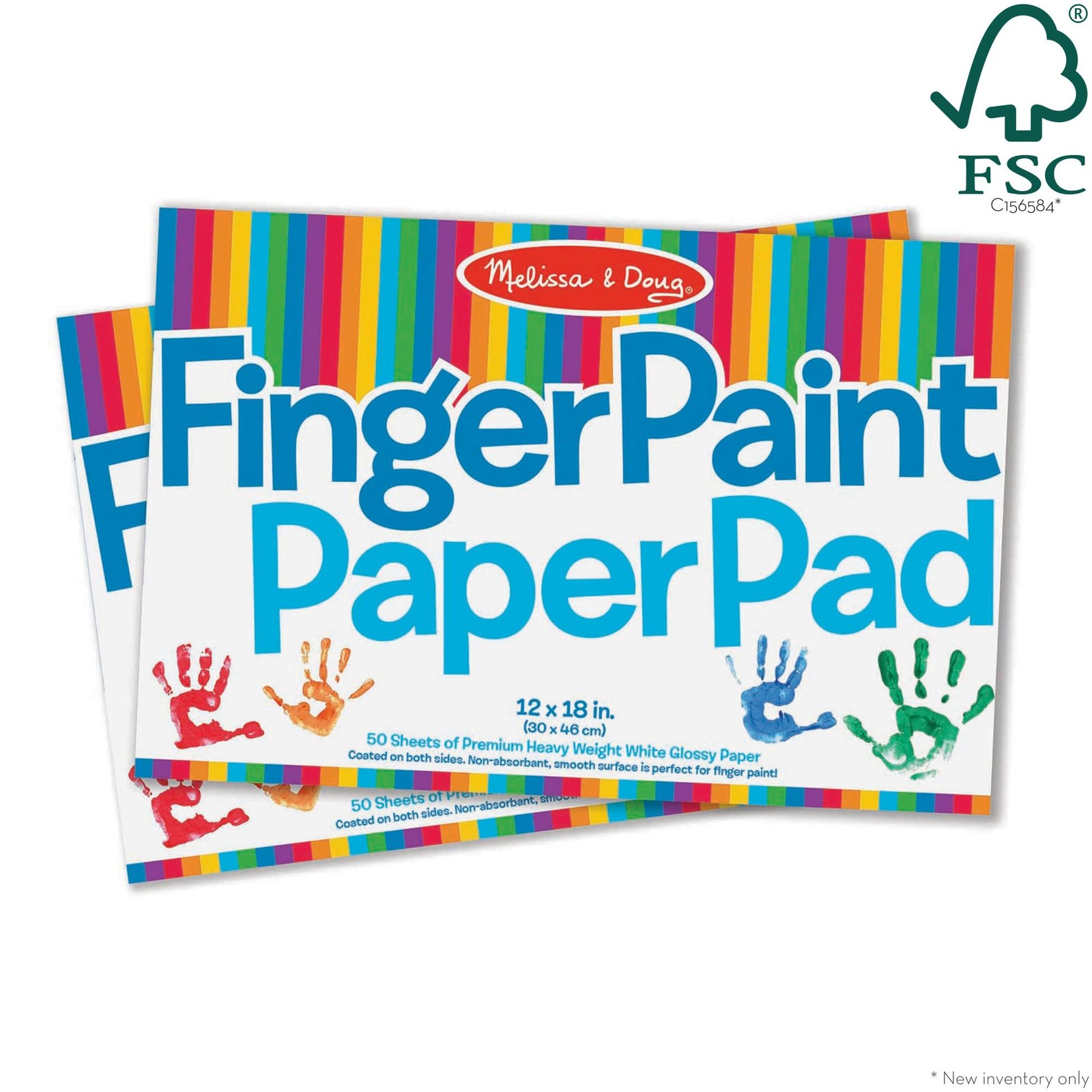  Melissa & Doug Finger Paint Paper Pad (12 x 18 inches) - 50 She