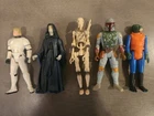 5 Loose Vintage Star Wars Action Figures. 4/5 90's. *Played With Condition*