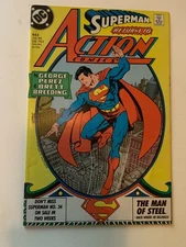 ACTION COMICS #643 NM DC COMICS - CLASSIC COPPER AGE GEORGE PEREZ COVER