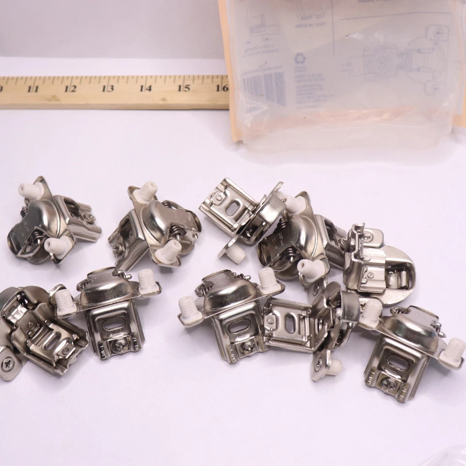 (10 peças) Dobradiça de gabinete Everbilt 105 graus sobreposição 35 mm 1-1/4 H70247E-NP-U1 - Imagem 4 de 4