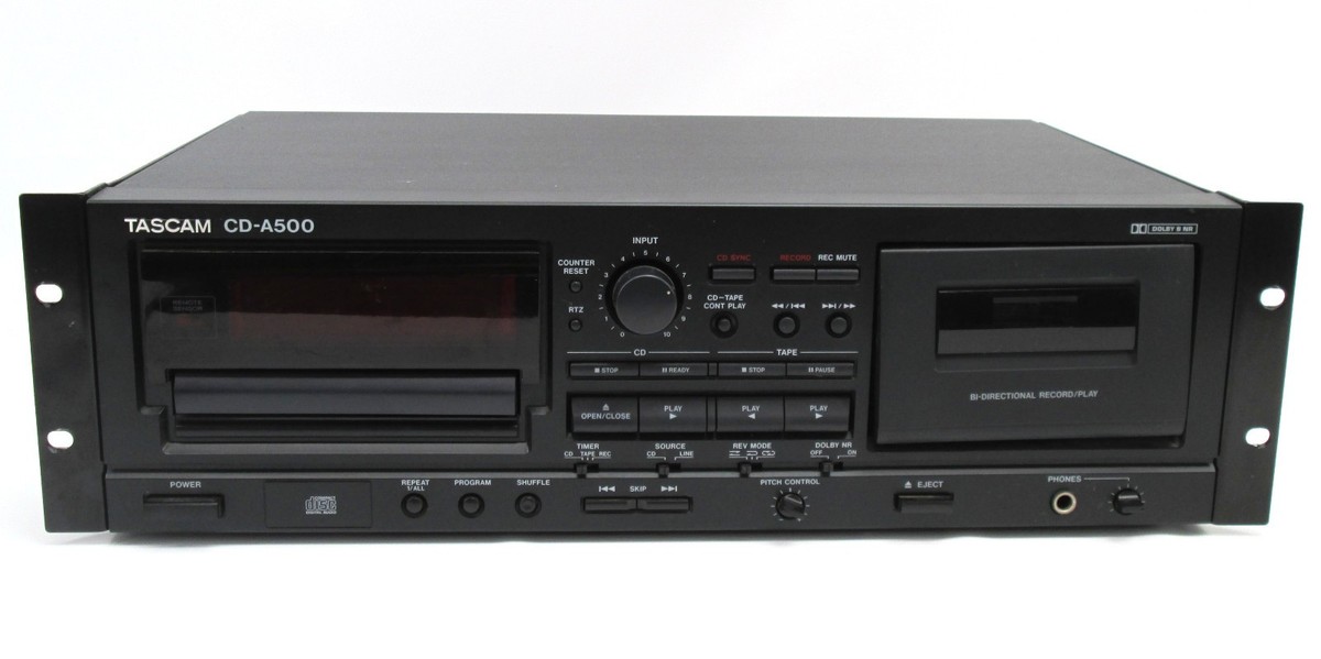 Tascam CD-A500 CD Player & Cassette Combo Deck | eBay