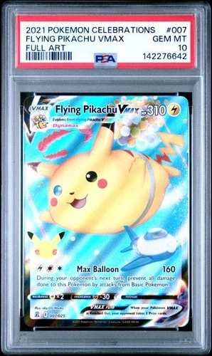 PSA 10 FLYING PIKACHU VMAX 007 CELEBRATIONS POKEMON GEM MINT