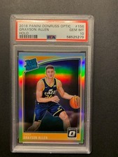 2018 Donruss Optic Rated RC HOLO Prizm 156 Grayson Allen PSA 10 GEM MT Rookie RC