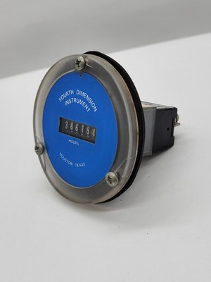 Fourth Dimension Instrument FWZ-72 Electro-Mechanical AC Hour Meter 110/127V