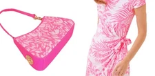 Lilly Pulitzer Bundle-L-Blaise Romper  & Tamara Shoulder Bag-Rousseau Pink-NWT
