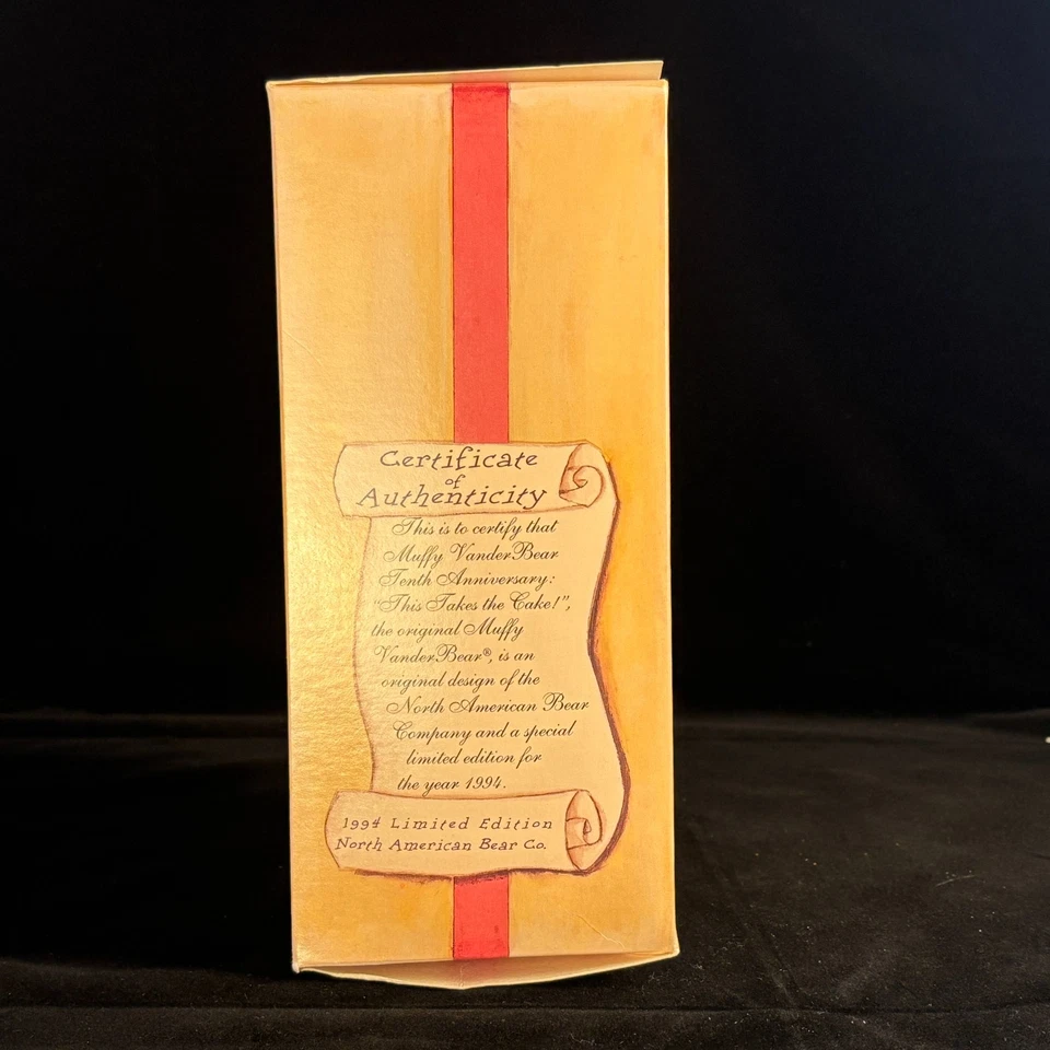Muffy Vanderbear | Tenth Anniversary | Limited Edition 1994 | This Take The Cake - Image 2 of 4