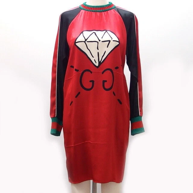 Robe en soie Gucci logo imprimé ligne sherry Xs taille 20231005 2 Ss202406 r10_0404