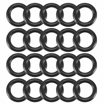 20pcs Black Nitrile Butadiene Rubber   O-Ring 5.8mm ID 1.9mm Width KD *tm