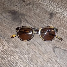 Chaps Round Sunglasses Unisex Tortoiseshell Brown Lens CP3015 504 Good Condition