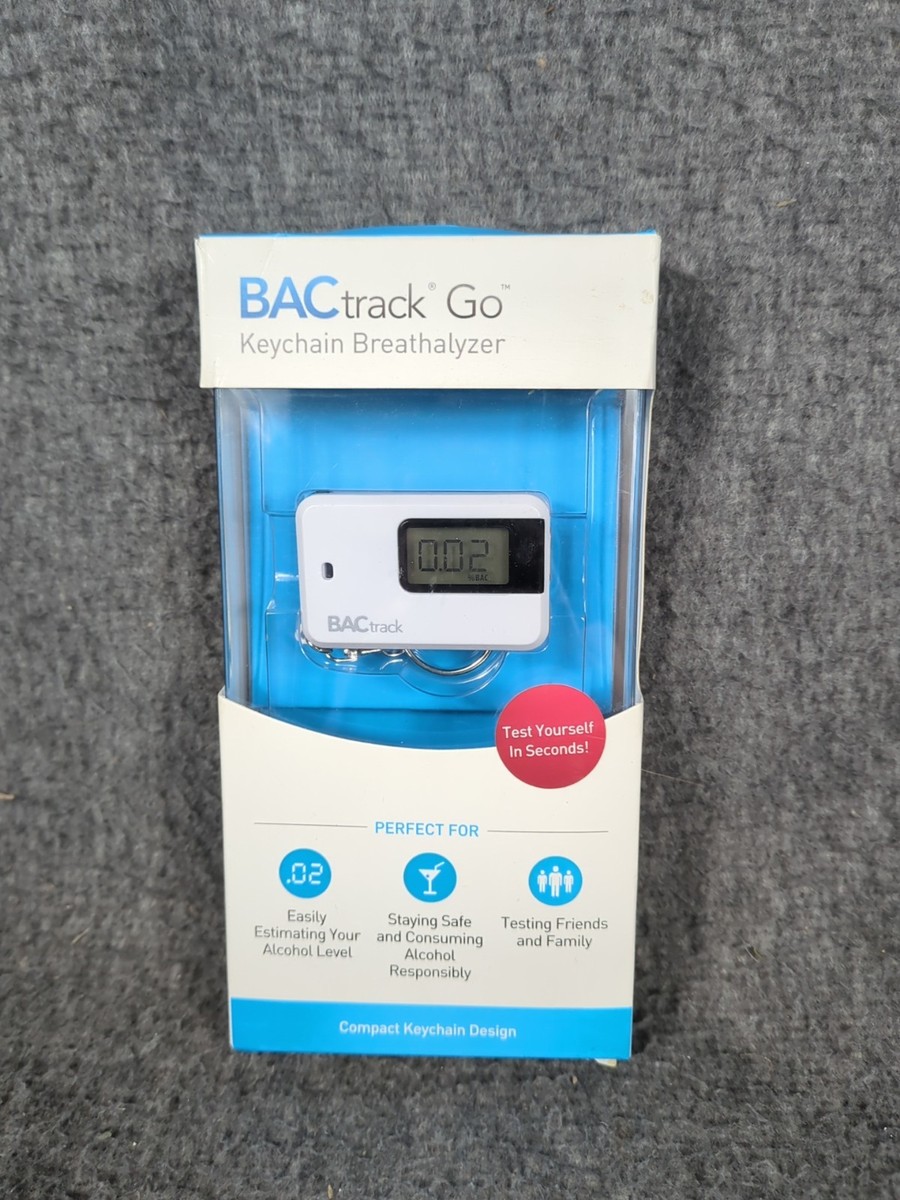 BACtrack sleutelhanger met alcoholmeter, draagbare sleutelhanger met ademalcoholtester, zwart