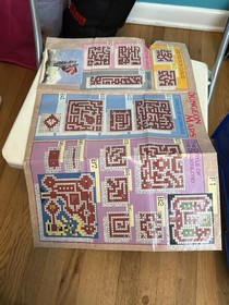 Dragon Warrior Dungeon Map Strategies Foldable Poster NES Nintendo Manual Only 