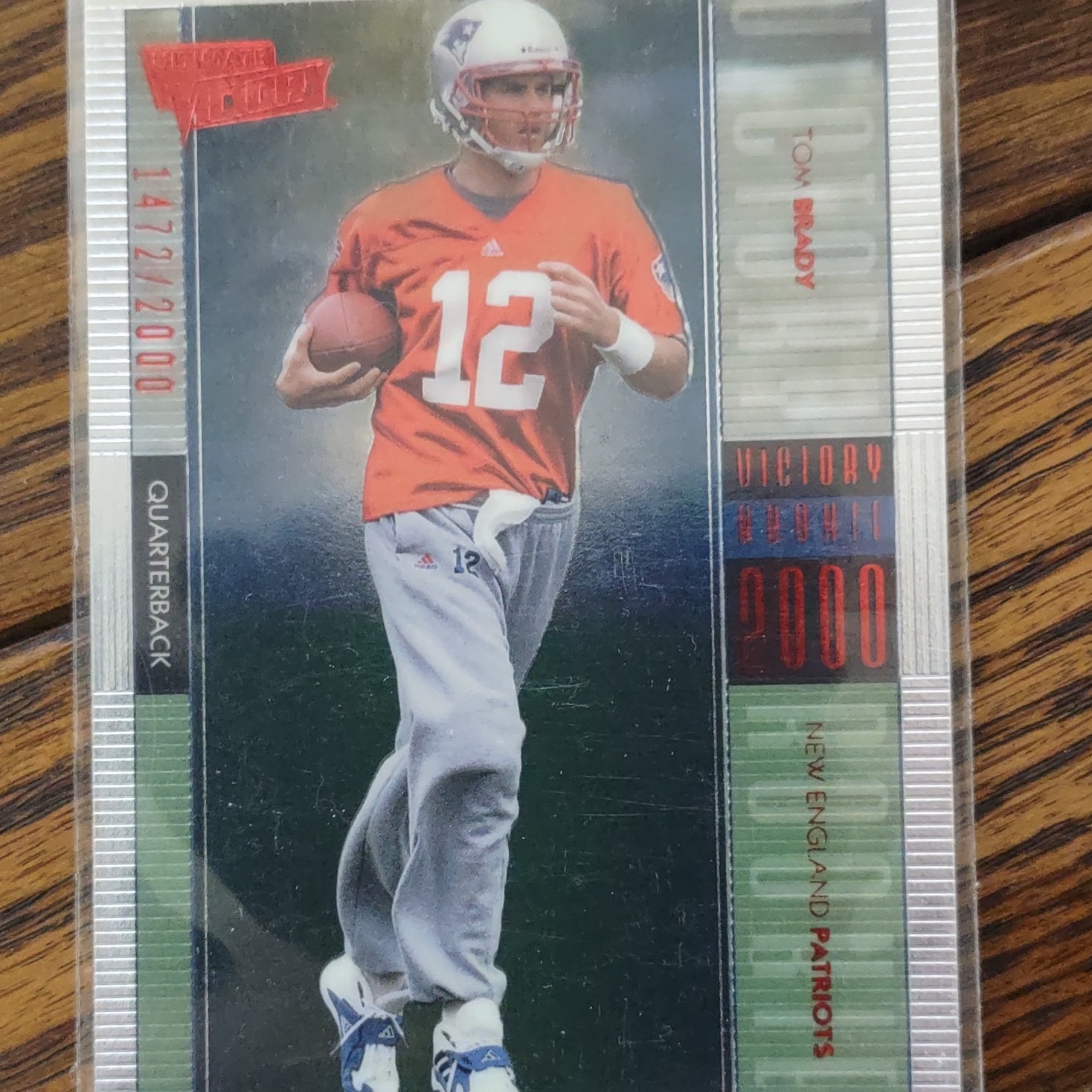Upper Deck Ultimate Victory Tom Brady Rookie #1472/2000 New England Patriots