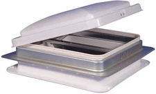 Heng's 71111A-C1G1 14" x 14" Roof Vent Manual Opening White w/ Screen