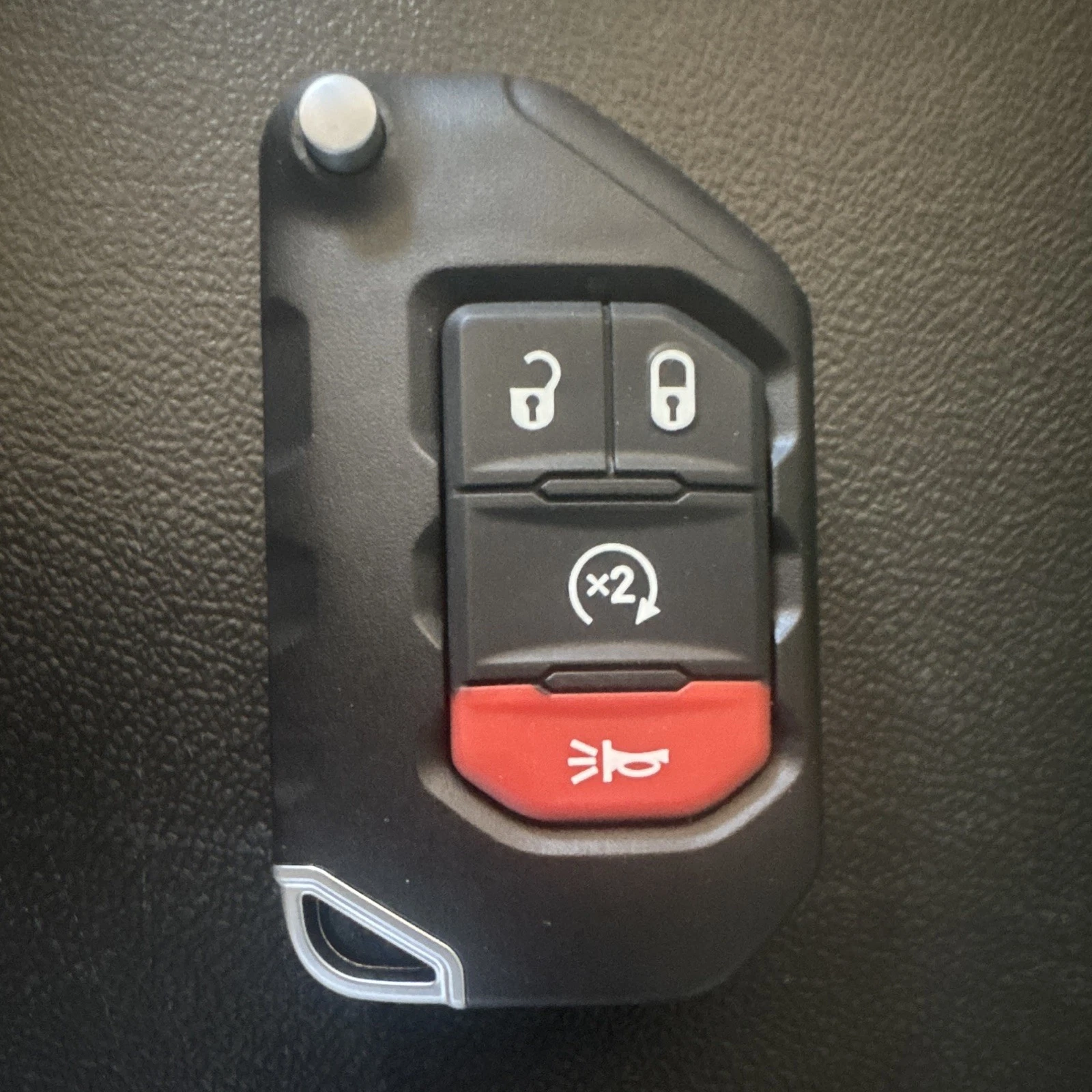 2 NEW OEM 2018-2024 Jeep Wrangler Gladiator 4-Button Smart Flip Key 68416784AA image 1