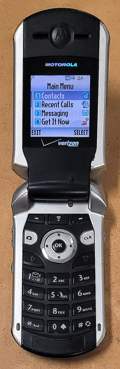 Motorola V series V276 - Black and Silver ( Verizon ) Rare