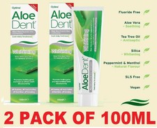 Aloe Dent Whitening Aloe Vera Toothpaste Fluoride Free Natural, 100ml 143.40 per litre