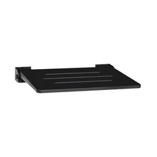 Seachrome 18" Folding Shower Bench Matte Black Wall Mount ADA Slimline Seat