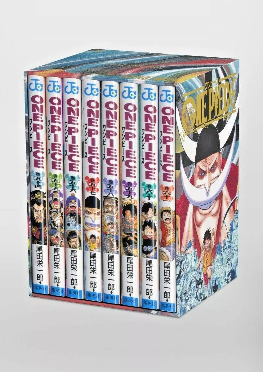 ONE PIECE Comics Box set Vol 54-61: Marine Ford storage Japanese Comic  Shonen