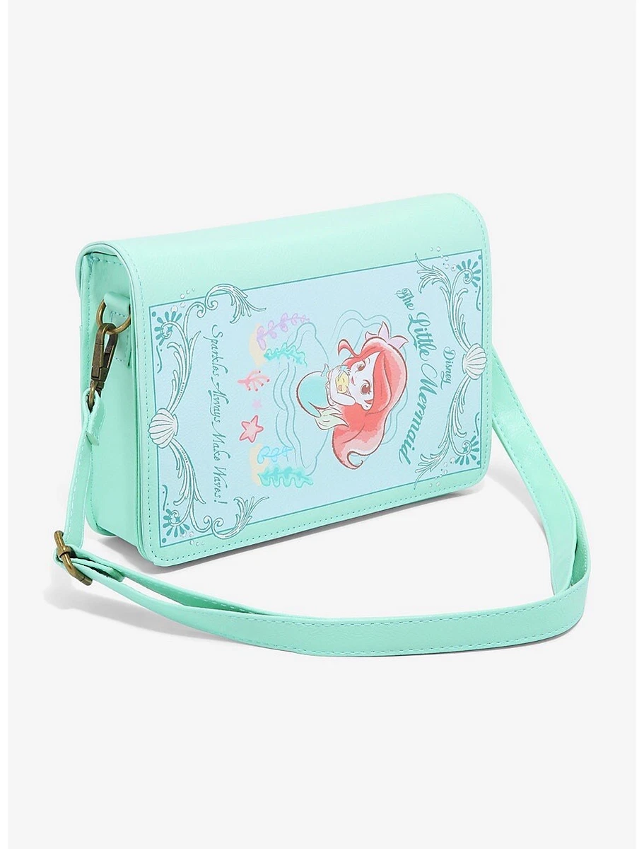 Loungefly Disney The Little Mermaid Chibi Ariel Book Crossbody Bag
