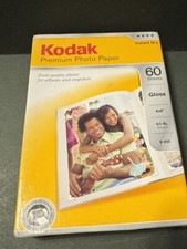 Kodak Premium Photo Paper 60 Sheets 4x6 Gloss Brand Instant Dry New Sealed  A2  