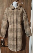 Esprit Grey Check Woven Coat - Large