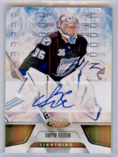2011-12 Certified Mirror Gold Signatures Dwayne Roloson #15 19/25 LIGHTNING