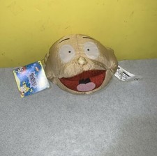 Rugrats Tommy Pickles Beanbag Plush Head - 1998 Play-by-Play with Tag 4" x 5"
