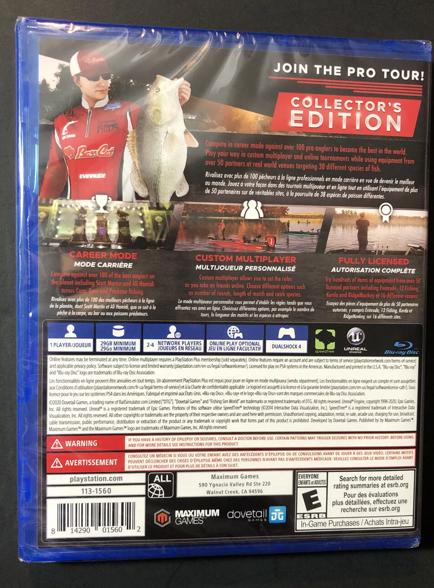 Fishing Sim World Pro Tour [ Collector's Edition ] (PS4) NEW