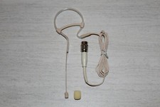 Beige Single Earhook Headset Microphone w/ 4 pin mini XLR for Audio Technica.