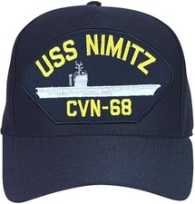 NEW USS Nimitz CVN-68 Ships Baseball cap hat. Navy Blue. USA Made