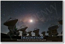Imagination - Keep Your Eyes On The Stars - NEW Motivational Quote Poster