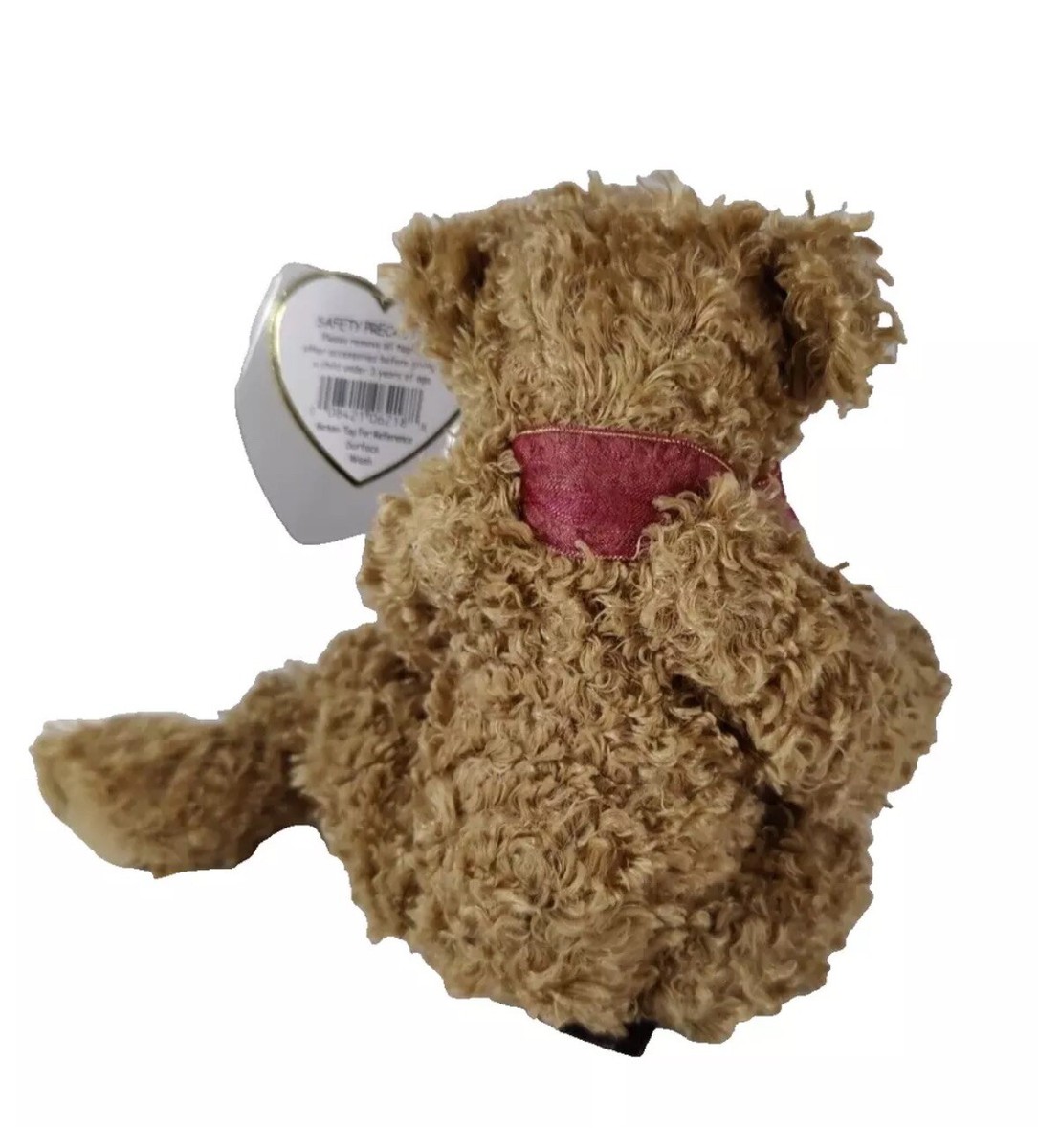 Berkley 8in Retired Ty Beanies Attic Treasure Brown Plush Teddy