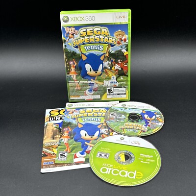 Sega Superstars Tennis & Xbox Live Arcade Compilation Disc (Xbox 360) Complete