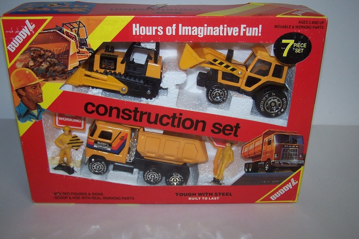ミニカー Buddy L Buddy L Construction 7 Piece Play Set Tough with Steel