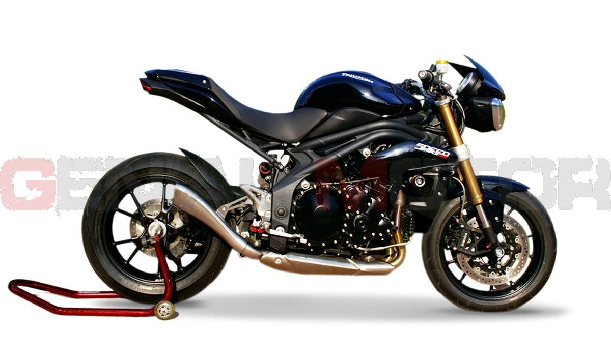 Exhaust HpCorse Hydroform Satin Triumph Speed Triple 2011 > 2015