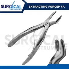 Pedo Extracting Forceps #A Stainless Steel Dental Surgical Instruments German Gr