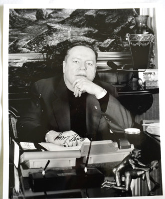 LARRY FLINT: Genuine, Hand-signed Autographed on 8x10 B&W Photo