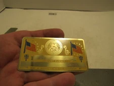 VTG NOS PERMA GRAPHICS US FLAGS GOD SOCIAL SECURITY/ID CARD BLANK S222