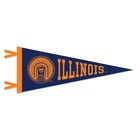 Illinois Fighting Illini Wool Felt Pennant - 9" x 24"