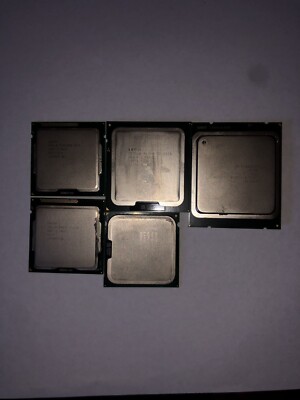 Lot of 5 Intel CPU's Mixed Series/Models