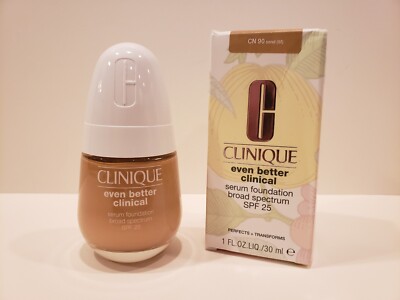 Clinique~Even Better Clinical Serum Foundation~BS/SPF 25~CN90 Sand~1 oz~NIB