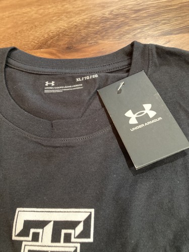MENS Under Armour TEXAS TECH RAIDERS FOOTBALL LONG SLEEVE SHIRT XL BLACK NWT - Picture 3 of 7