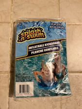Splash-N-Swim Inflatable Kickboard, 25x17 in. Blue NEW FREE SHIP